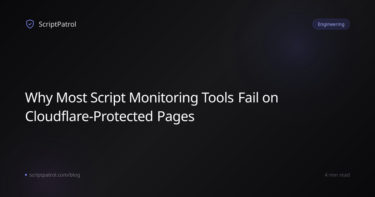 Script Monitoring on Cloudflare-Protected Pages | ScriptPatrol ...